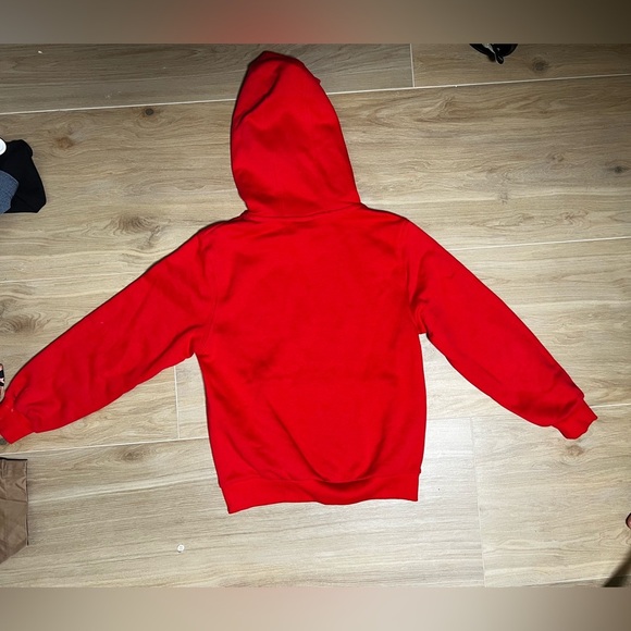 Nike Sportswear Club Fleece Big Kids' Red Pullover Hoodie Size Medium 10-12 - Picture 5 of 8